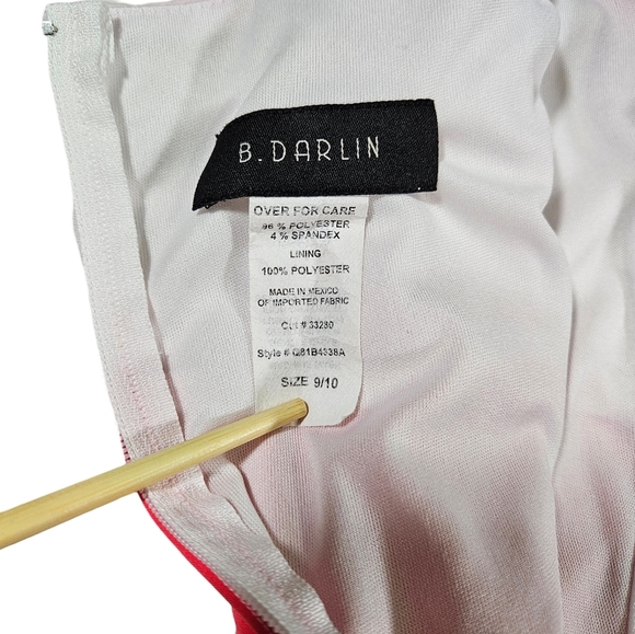 B Darlin Fit and Flare Sleevless Lined Midi Dress, Size 9/10 - Picture 5 of 8